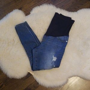 Maternity Distressed Jeans